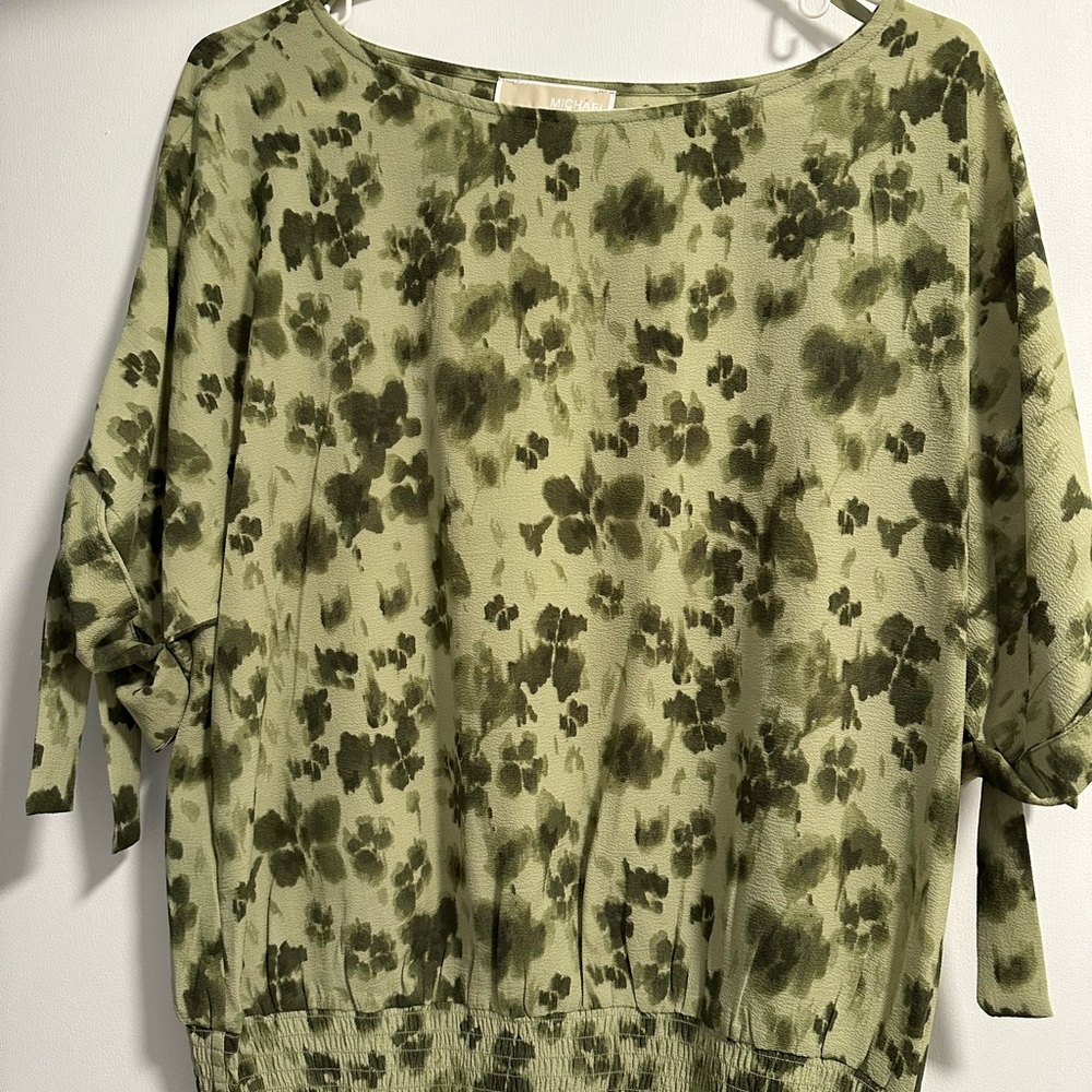 Michael Kors Floral Green Women's Top
